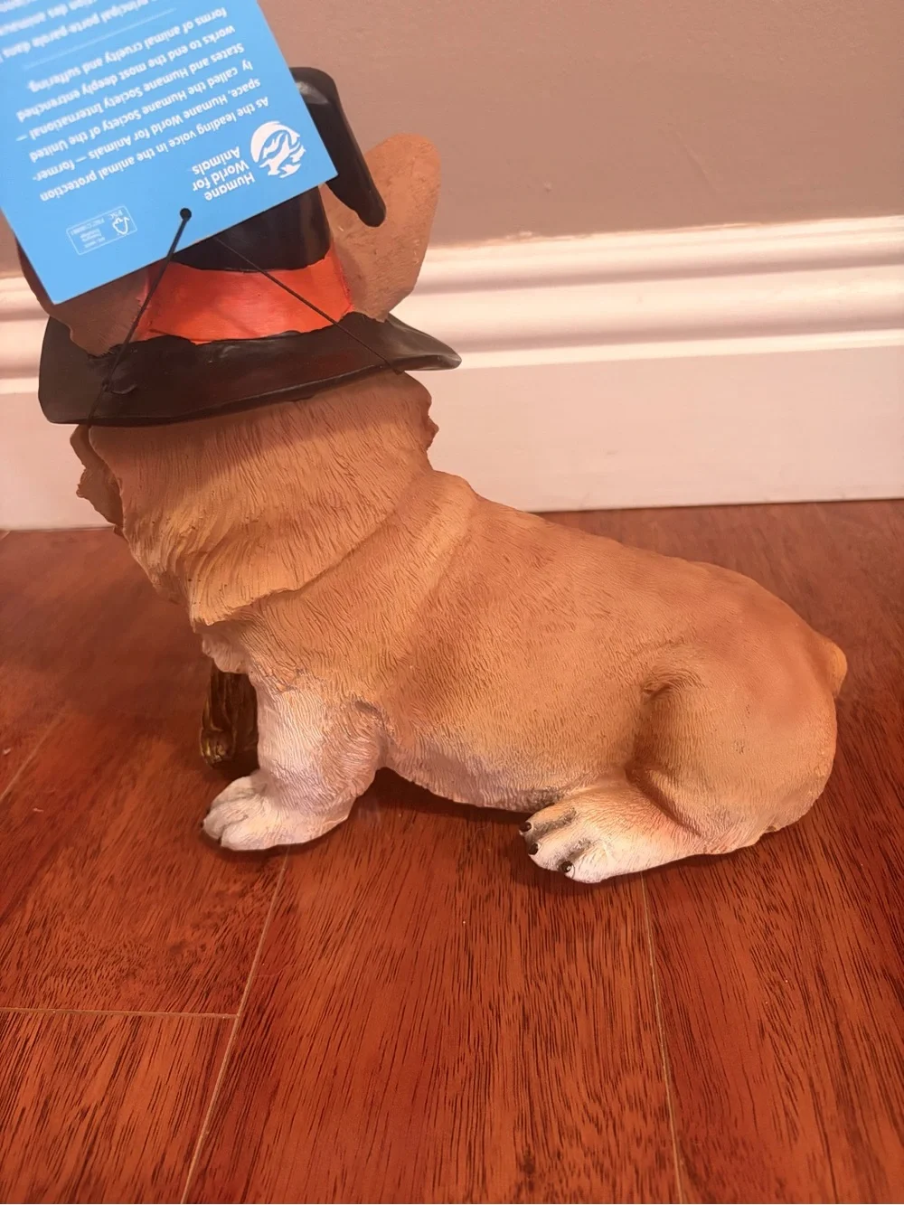 NWT Corgi Halloween Decor Witch Statue